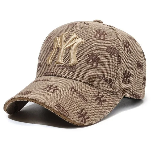 Baseball cap with custom embroidery for women, sports visor in the style of Hip Hop