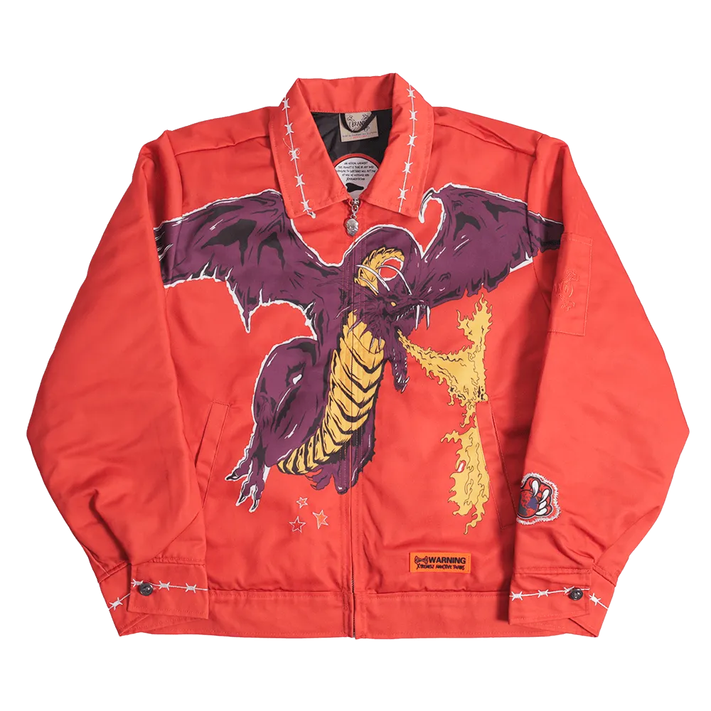 BRAND X FEAR NONE IN TORONTO WORK JACKET (RED)