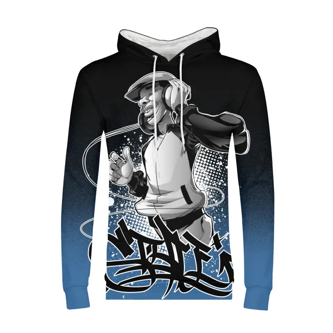 Hip Hop Vibes Mens All-Over Print Hoodie