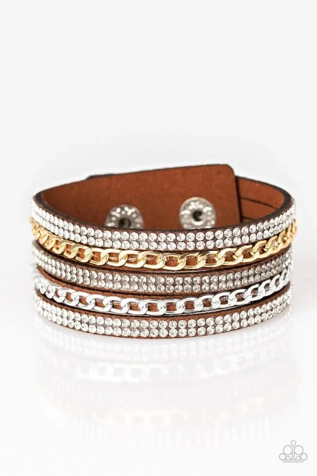 Paparazzi - Fashion Fiend - Brown Urban Bracelet