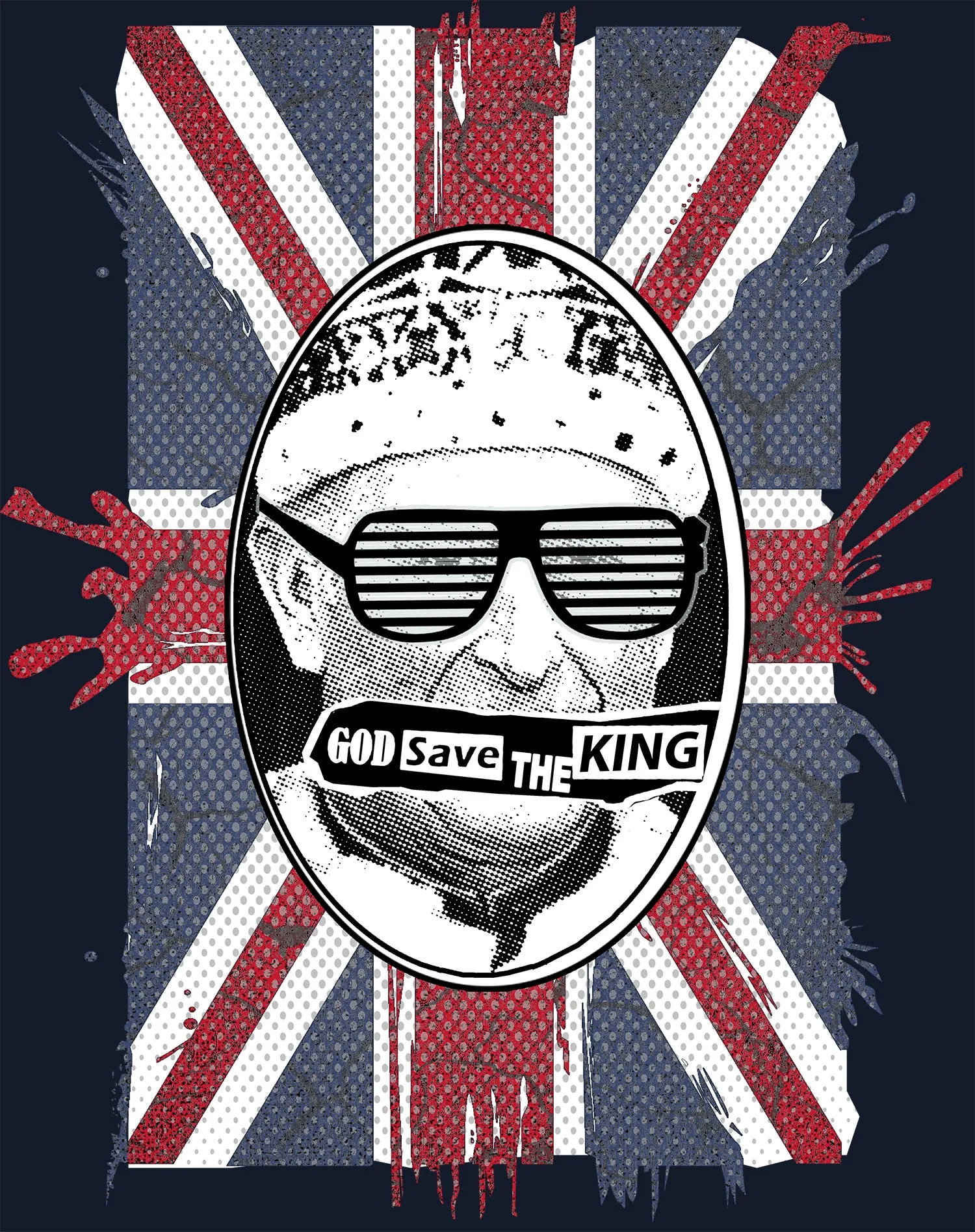Urban Attitude Kings Coronation 2023 God Save The King 01 Men's T-shirt