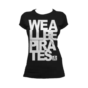 US Brand X Sci Funk We Be Pirates Official Women's T-Shirt (Black)